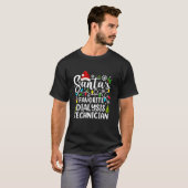Santa s Lieblings Dialyse Techniker Funny Christm T-Shirt (Vorne ganz)