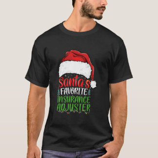Santa s Lieblings Insurance Adjuster Funny Christm T-Shirt