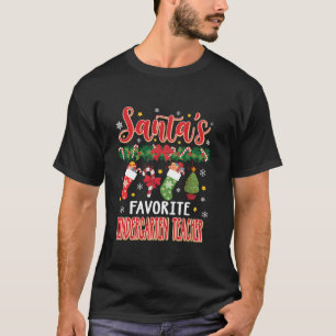 Santa s Lieblings Kindergarten Lehrerin Weihnachts T-Shirt