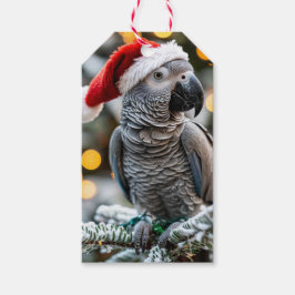Santa’s Little African Grey Helper  Geschenkanhänger
