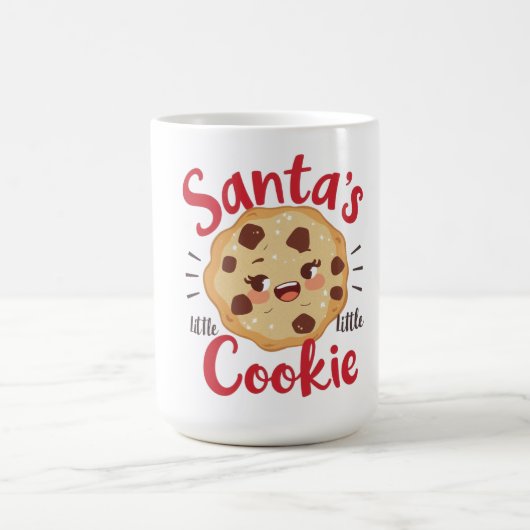 Santa’s Little Cookie Mug | Cute Christmas Kaffeetasse (Mittel)
