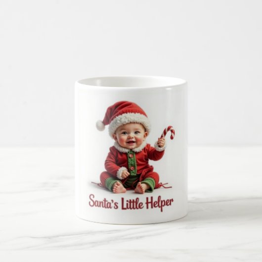 Santa’s Little Helper Mug – Cute Baby Christmas Kaffeetasse (Mittel)