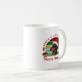 Santa’s Little Yelper, Funny Dachshund Christmas Kaffeetasse (VorderseiteRechts)