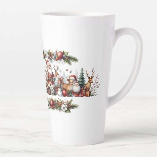 Santa’s Merry Band in Evergreen Splendor Milchtasse (Rechts)