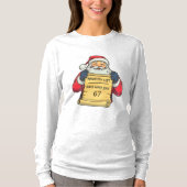 Santa’s Naughty List 6 7– Funny Christmas T-Shirt (Vorderseite)