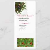 Santa’s Next Move – Funny Chess Christmas Menu Car Menükarte (Rückseite)