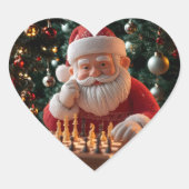 Santa’s Next Move – Funny Chess Christmas Sticker (Vorderseite)