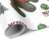 Santa’s Off-Road Christmas – Red ATV Holiday Geschenkpapier (Rolleneckpunkt)