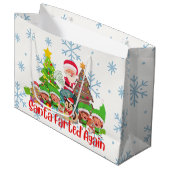 Santa’s Silent But Deadly Sleigh Ride Große Geschenktüte (Vorderseite Schrägansicht)