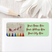 Santa’s Sleigh and Colorful Trees (Insitu)