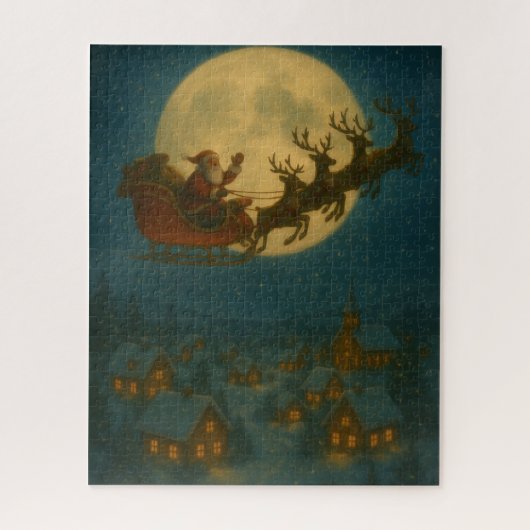 Santa’s Sleigh Flight – Moonlit Christmas Eve Puzzle (Vertikal)
