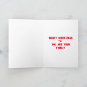 Santa’s Sleign Feiertagskarte (Innenseite)