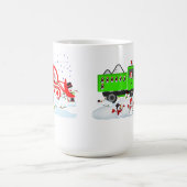 Santa’s Snowplow Shenanigans – Wreck the Halls! Kaffeetasse (Mittel)