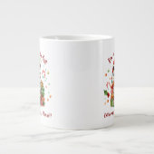 Santa’s Sweet Raccoon Treat Jumbo-Tasse (Vorderseite)