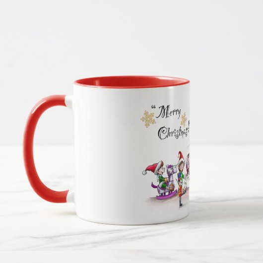 Santa’s Toy Shp Mug Tasse (Links)