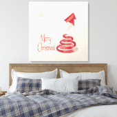 Santa s Tree Leinwanddruck (Insitu (Schlafzimmer))