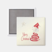 Santa s Tree Magnet (Vorderseite/Rückseite)
