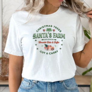 Santa’s Weihnachtsbaum-Plantage Logo im Vintage-St Tri-Blend Shirt