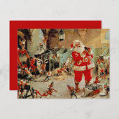 Santa"s Workshop Postkarte (Vorne/Hinten)