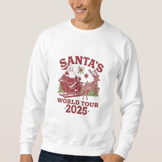 Santa’s World Tour 2025 Sweatshirt (Vorderseite)