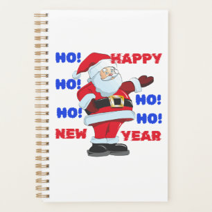 SANTA SAGT; GLÜCKLICH NEUES JAHR. HO! HO! HO! PLANER