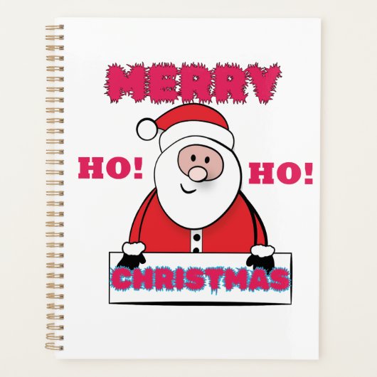 SANTA SAGT; LEIDER CHRISTMAS, HO HO! PLANER (Vorderseite)
