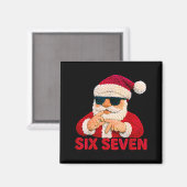 Santa sagt sechs sieben - 6 7 Meme Latch Hook Garn Magnet (Vorderseite/Rückseite)