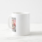 Santa sagt sechs sieben kaffeetasse (Vorderseite Links)