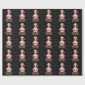 Santa sagt Six Seven 67 Benutzerdefiniertes Gesich Geschenkpapier (Flach)