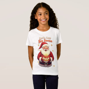 🎅Santa sagt Six Seven Meme – Lustiger Santa hält T-Shirt
