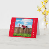 SANTA SAGT ZEIT, CHRISTMAS ZU FEIERN KARTE (Gelbe Blume)