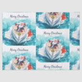 Santa Sailing – Tropical Christmas by the Sea Seidenpapier (Vorderseite)