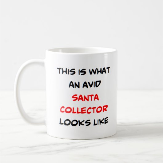 Santa-Sammler, begeistert Kaffeetasse (Links)
