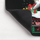 Santa Samoyed Riding Llama Weihnachtssüßer Lover Mousepad (Ecke)