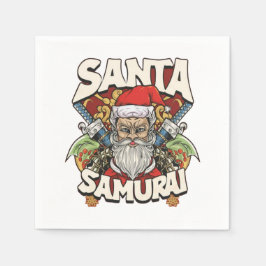 Santa Samurai Serviette
