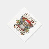 Santa Samurai Serviette (Ecke)