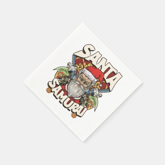 Santa Samurai Serviette (Ecke)