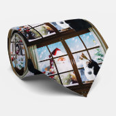 Santa Santa Santa Krawatte (Gerollt)