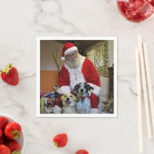 Santa Santa Santa Serviette (Beispiel)