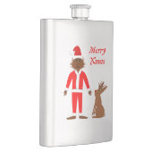 Santa Sasquatch und Jackalope Christmas Custom Flachmann (Rechts)