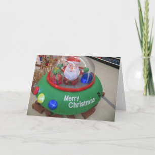 Santa Saucer Karte