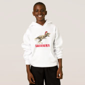 Santa saurus Christmas Dinosaurier Beängstigend T  Hoodie (Vorne ganz)