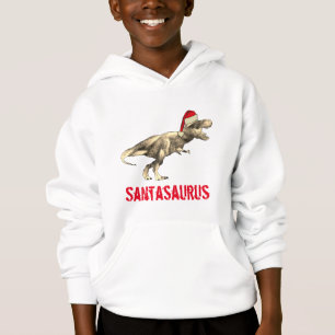 Santa saurus Christmas Dinosaurier Beängstigend T  Hoodie