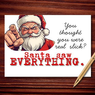 Santa Saw Alles Funny Weihnachten