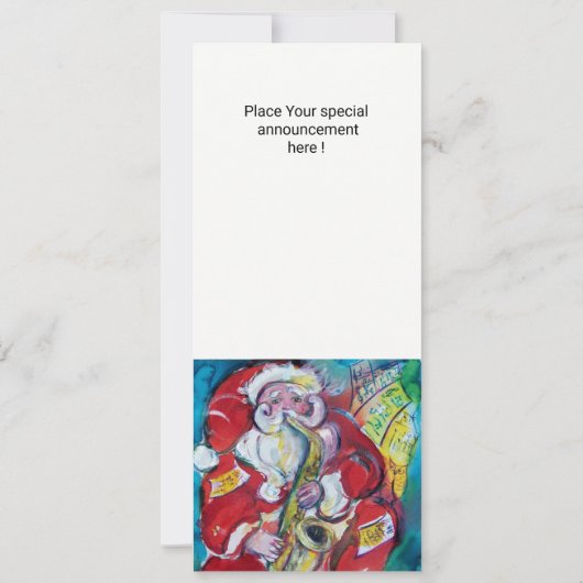 SANTA & SAX,CHRISTMAS JAZZ PARTY CONCERT PROGRAMM (Rückseite)