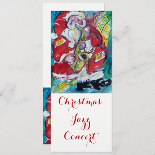 SANTA & SAX,CHRISTMAS JAZZ PARTY CONCERT PROGRAMM (Vorne/Hinten)