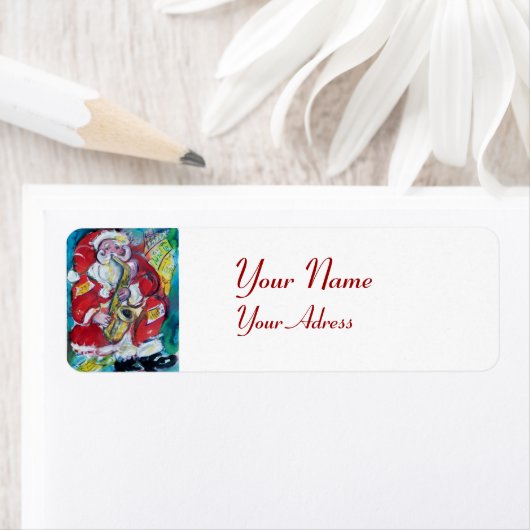 SANTA & SAX, CHRISTMAS JAZZ PARTY White (Insitu)