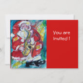 SANTA & SAX, CHRISTMAS-PARTY EINLADUNG (Rückseite)