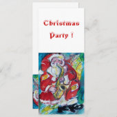 SANTA & SAX, CHRISTMAS-PARTY EINLADUNG (Vorne/Hinten)