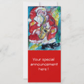 SANTA & SAX, CHRISTMAS-PARTY EINLADUNG (Rückseite)